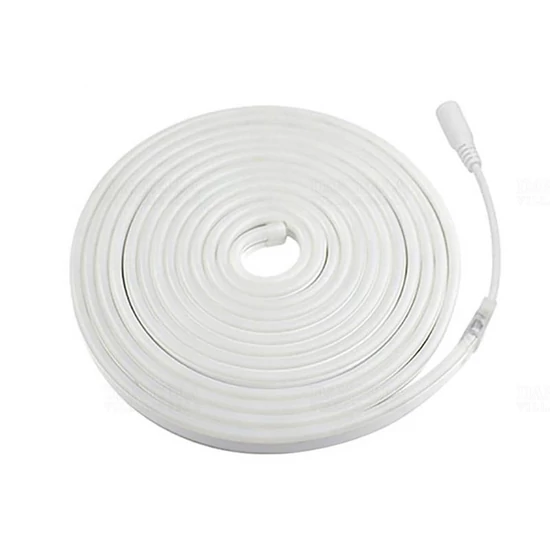 LED szalag neon flex jég kék, 5m, IP65,12V DC, 6W/fm, 300lm/m, 120LED/m, SMD2835