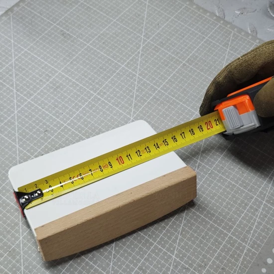 Mérőszalag 5m x 25mm, mágneses véggel, gumírozott házas, Stilo