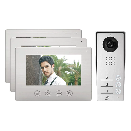 EL-A17 SMART TRIPLE CAMERA DOORBELL + 3 MONITORS