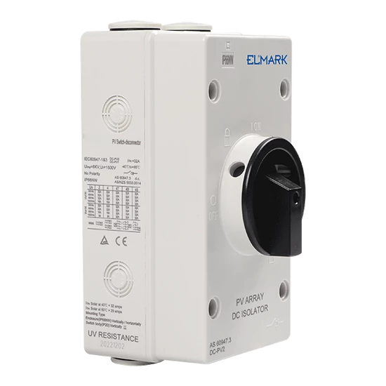 EL-DC 2P/32A DC ISOLATOR 2 SERIES-1 STRING, IP65