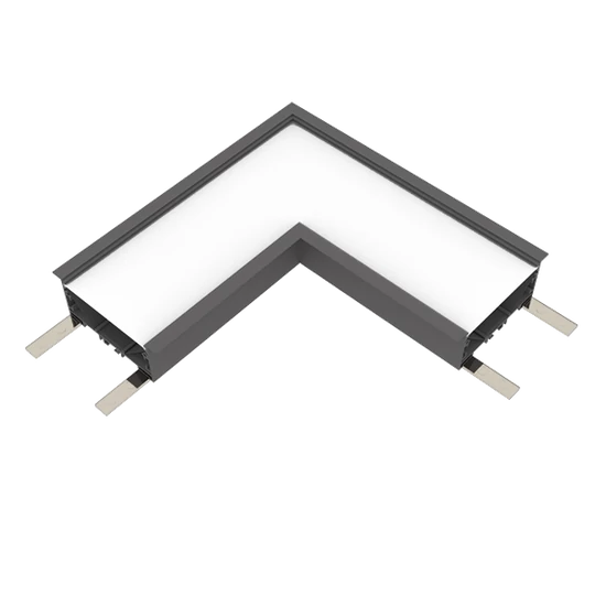 L-CONNECTOR FOR ELMARK PROFILE RECESSED 3000K FEKETE