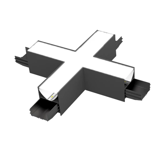 X-CONNECTOR FOR ELMARK PROFILE SURFACE 4000K FEKETE