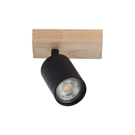 Fali lámpa GU10 LED Dabi mozgatható x1 fekete + WD	