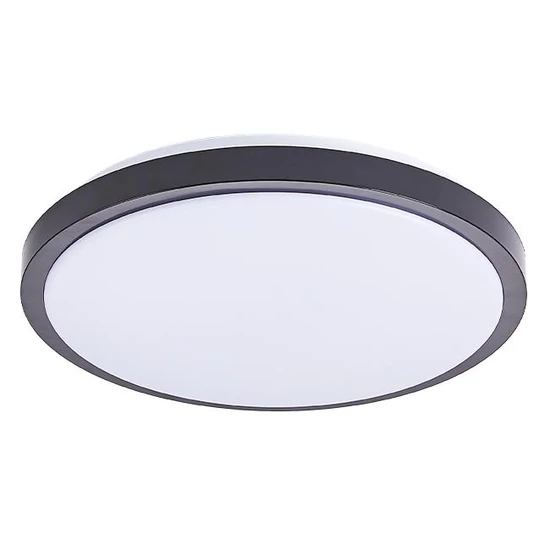 LED mennyezeti lámpa Luvo 12W kerek 4000K fekete	