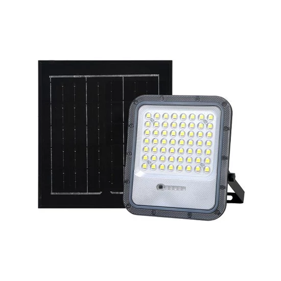 LED SMD napelemes reflektor Miki 100W távirányítóval 4500K	