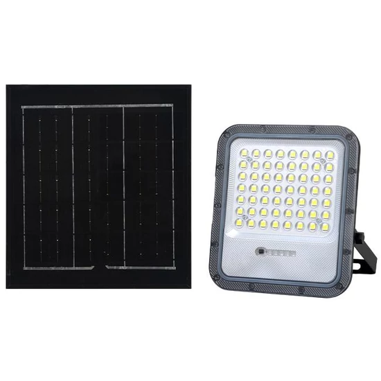 LED SMD napelemes reflektor Miki 100W távirányítóval 4500K	