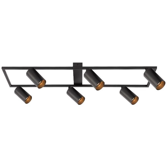 LED csillár Bumo GU10 x6 fekete	