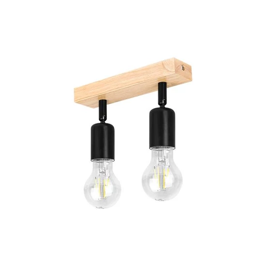 E27 led eos mozgatható fali lámpa x2 fekete + wd
