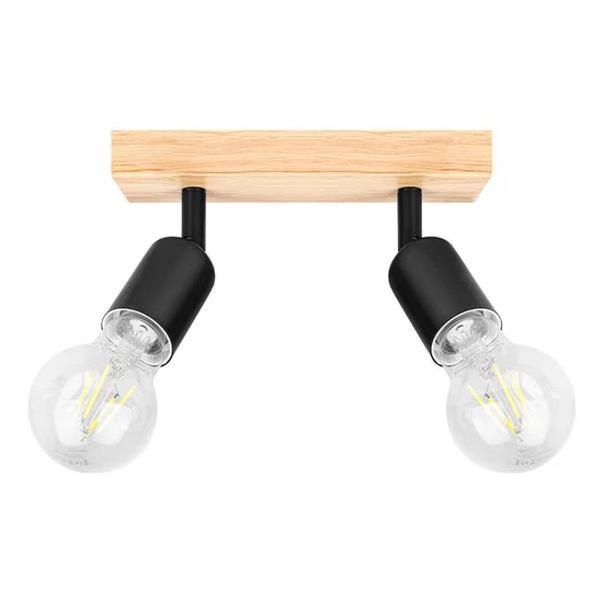 Eos mozgatható fali lámpa E27 LED x2 fekete + WD