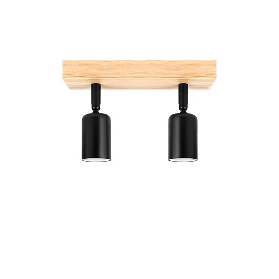 E27 LED Eos mozgatható fali lámpa x2 fekete + WD	