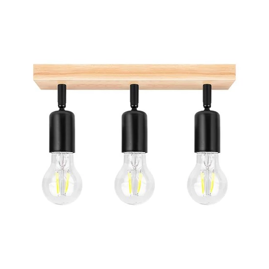 E27 LED Eos mozgatható fali lámpa x3 fekete + WD	