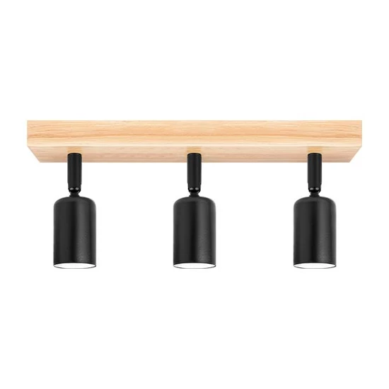 E27 LED Eos mozgatható fali lámpa x3 fekete + WD	