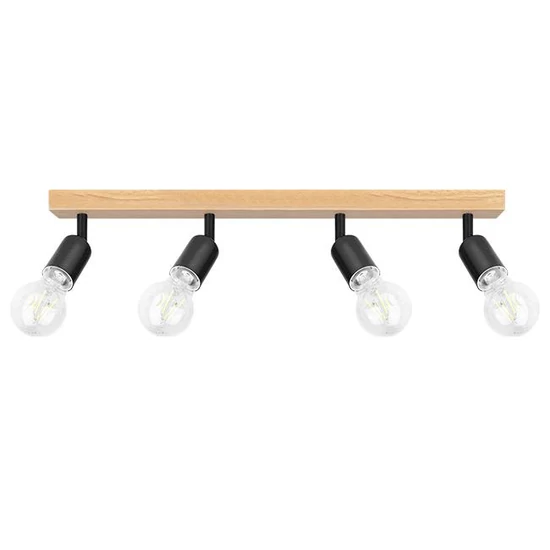 E27 LED Eos mozgatható fali lámpa x4 fekete + WD	