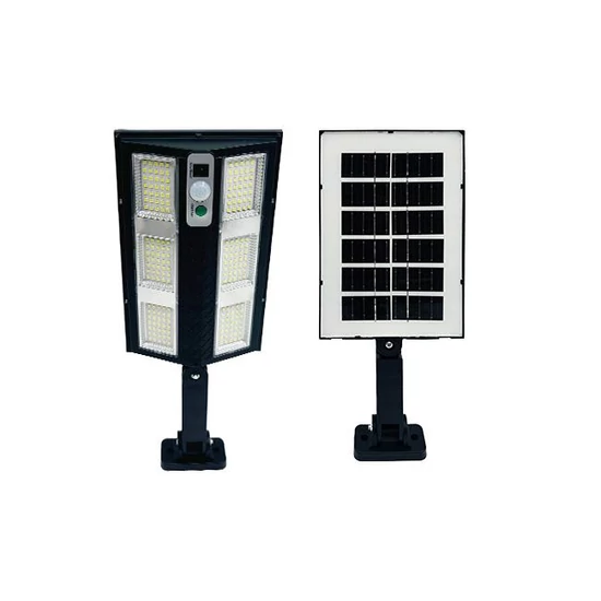LED napelemes lámpa, vékony, 210 LED-es PIR érzékelős távirányítóval	