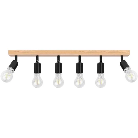 Fali lámpa E27 LED Eos mozgatható x6 fekete + WD	