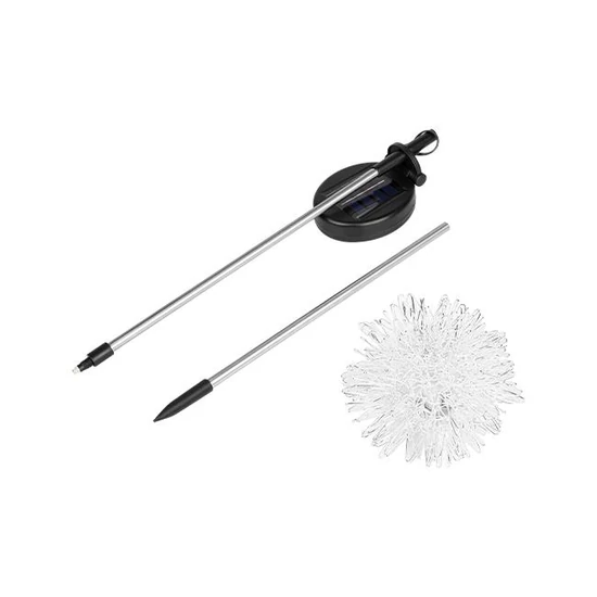 LED napelemes lámpa, pitypang, 76 cm, leszúrható	