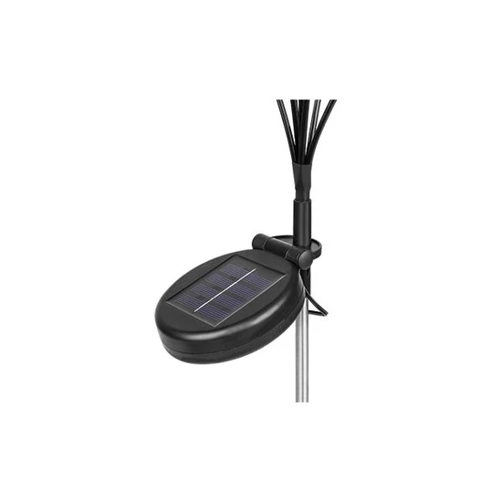 LED napelemes lámpa, leszúrható, virágok, 6 db LED, 84 cm	