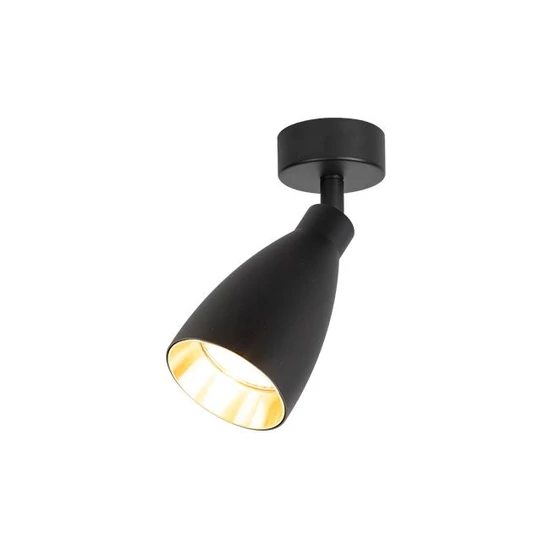 Helis Fali lámpa GU10x1 LED mozgatható fekete + arany