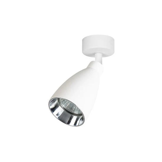 Fali lámpa gu10 led helis mozgatható x1 fehér + króm