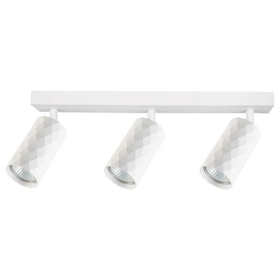 Glamour fali lámpa gu10 led izzóval, 3 db, mozgatható, fehér