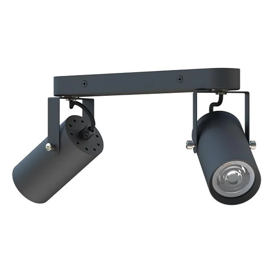 Simon gu10 led fali lámpa, mozgatható, 2 db, fekete