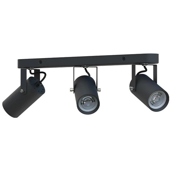 Simon gu10 led fali lámpa, mozgatható, 3 db, fekete