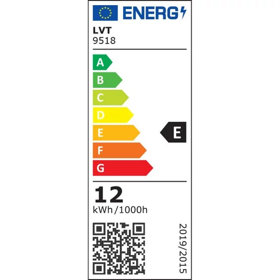 Grudo LED homlokzati lámpatest 12W fekete