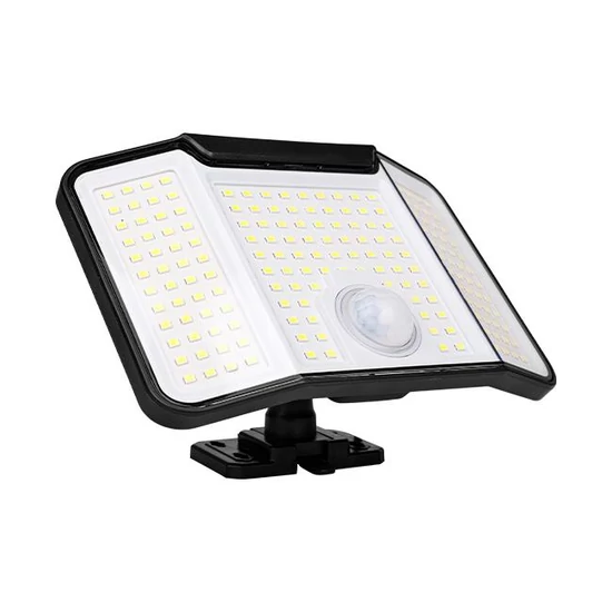Napelemes LED reflektor 172xSMD PIR távirányítóval	
