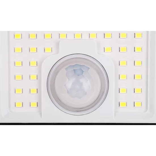 Napelemes LED reflektor 172xSMD PIR távirányítóval	