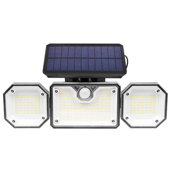 Napelemes LED reflektor 226xSMD PIR távirányítóval	