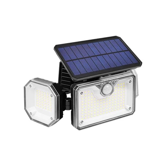 Napelemes LED reflektor 226xSMD PIR távirányítóval	