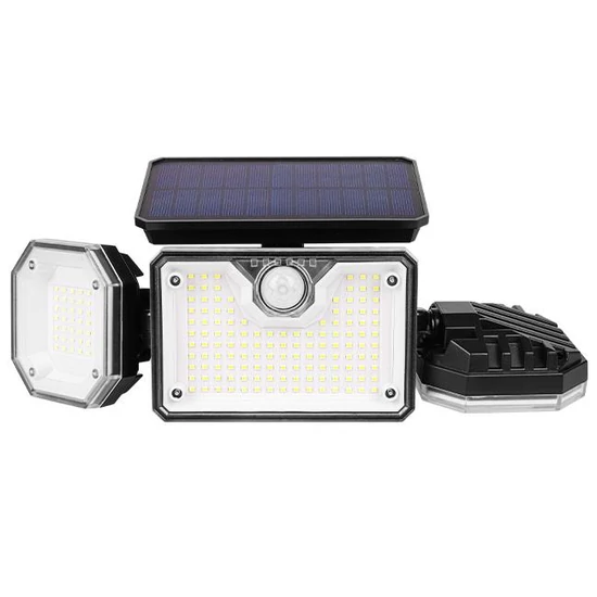 Napelemes LED reflektor 226xSMD PIR távirányítóval	