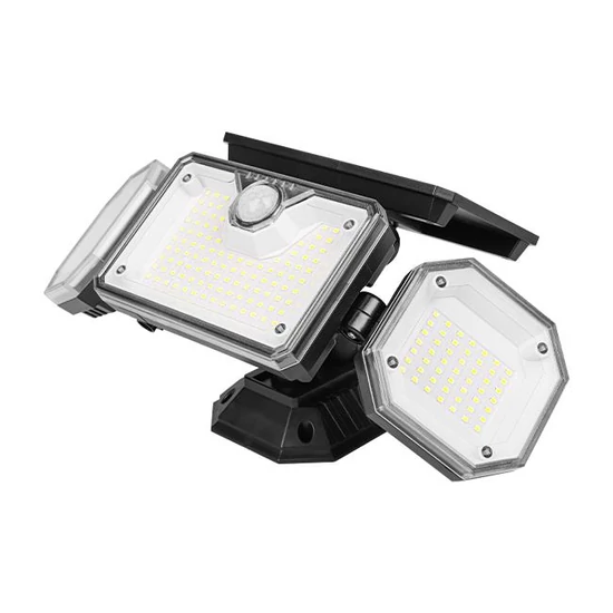Napelemes LED reflektor 226xSMD PIR távirányítóval	