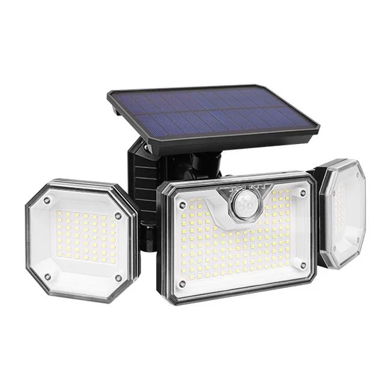 Napelemes LED reflektor 226xSMD PIR távirányítóval	