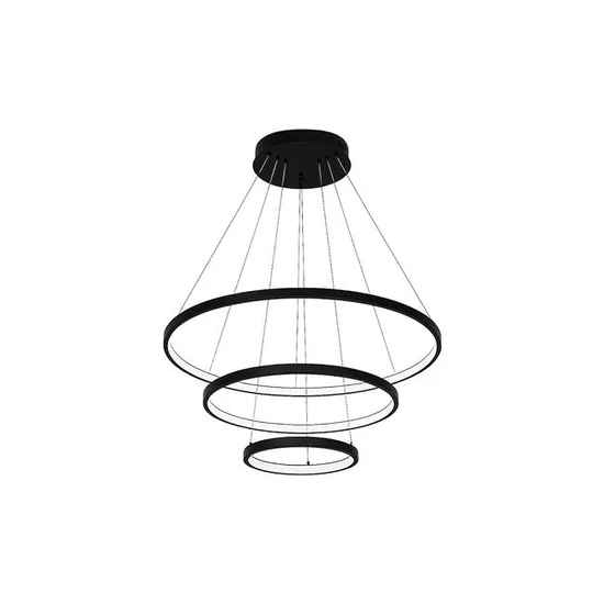 Coma led csillár 20/40/60cm 77w fekete