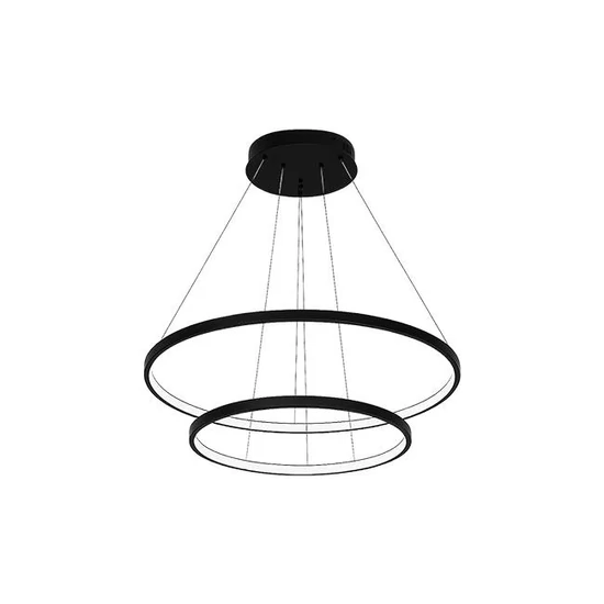 Lynx led csillár 40/60cm 64w fekete