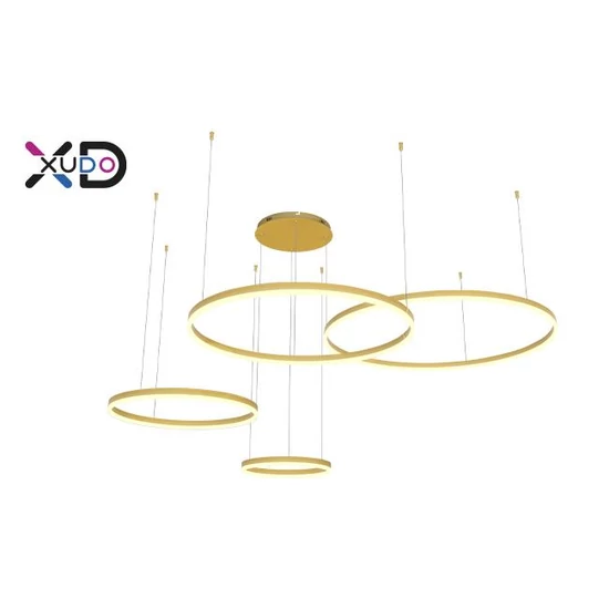 Mundo LED csillár 119W arany 3CCT modern mennyezeti lámpa