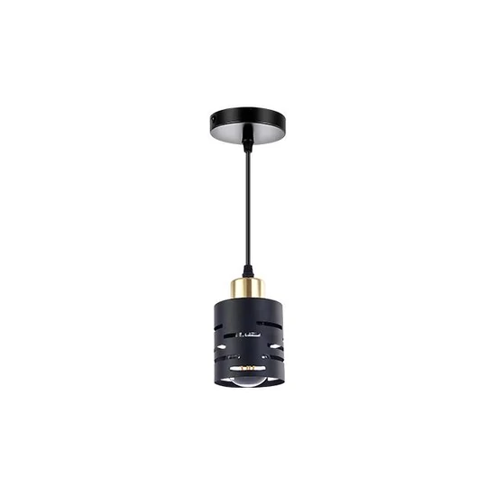 Függeszték e27 elen x1 fekete+arany