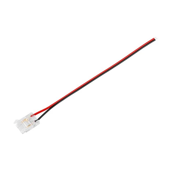 10 mm-es bepattintható COB LED szalag csatlakozó kábellel	