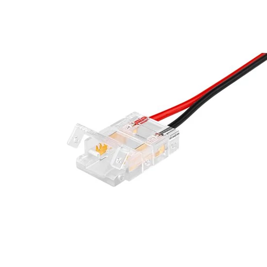 10 mm-es bepattintható COB LED szalag csatlakozó kábellel	