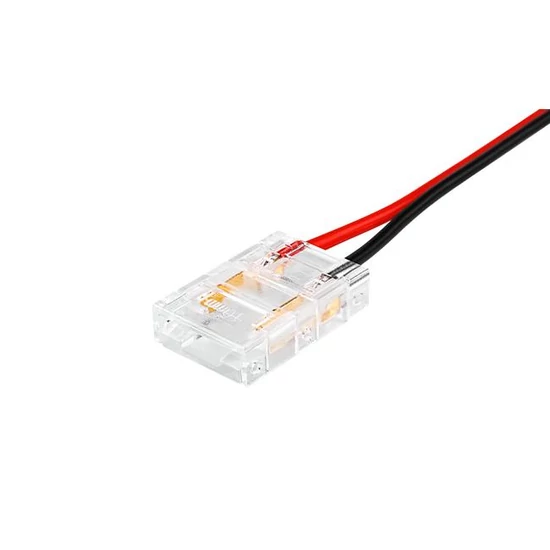 10 mm-es bepattintható COB LED szalag csatlakozó kábellel