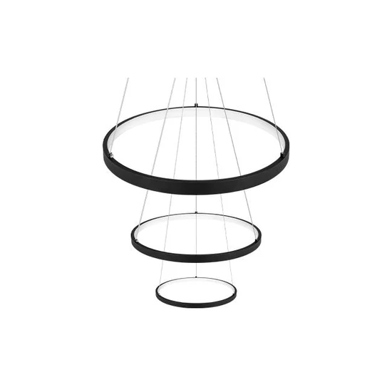Coma LED csillár 20/40/60cm 77W fekete