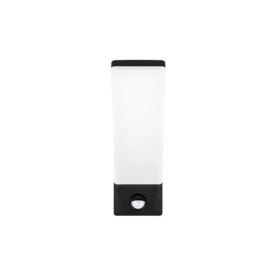 Grudo LED homlokzati lámpatest 12W fekete szenzorral