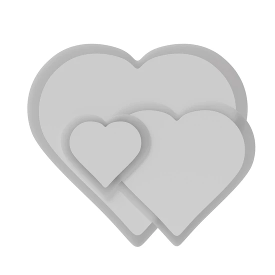 Avide Design Mennyezeti Lámpa Coeur 55W (27,5+27,5) RF Távirányítóval