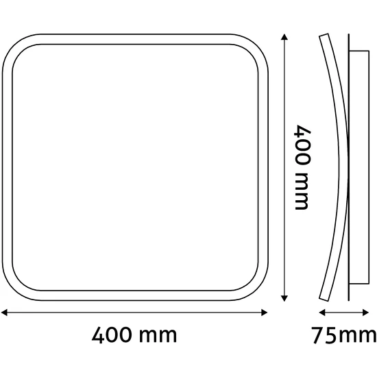 Avide Design Mennyezeti Lámpa Cole 60W RF Távirányítóval