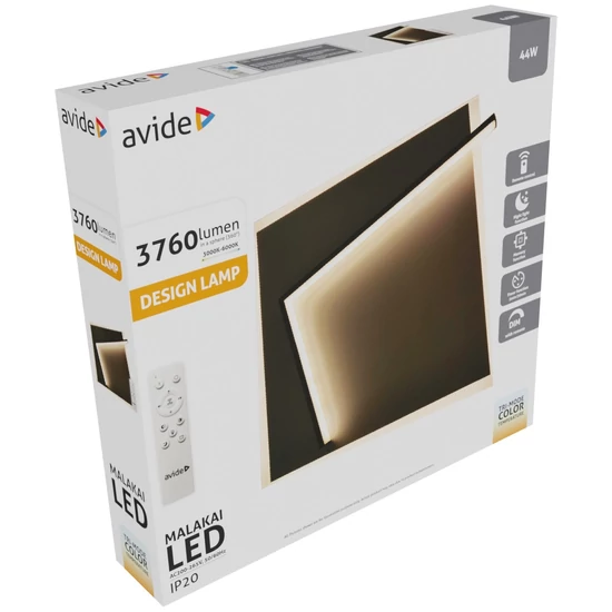 Avide Design Mennyezeti Lámpa Malakai – 44 W LED, RF távirányítóval