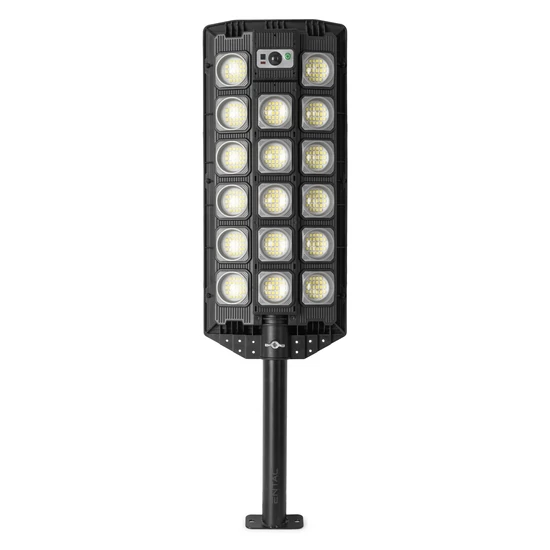 Entac LED Szolár Utcai Lámpa – 80 W, 1500 lm, távirányítóval, mozgásérzékelővel, automata Dimm funkcióval