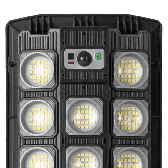 Entac LED Szolár Utcai Lámpa – 80 W, 1500 lm, távirányítóval, mozgásérzékelővel, automata Dimm funkcióval