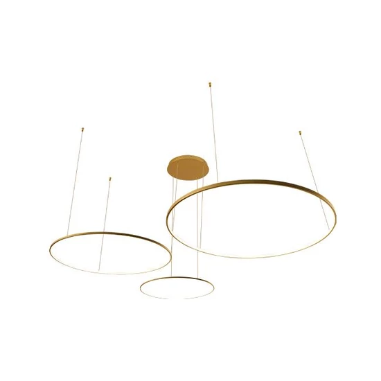 Hodo LED csillár arany 40/60/80cm 116W távirányítóval