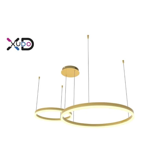Mundo LED csillár arany 40/60cm 36W 3CCT távirányítóval